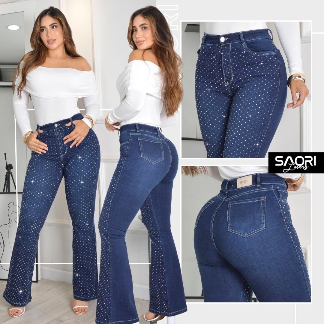 JEANS BOTA RECTA TIRO ALTO RIGIDO Ref 2603-1