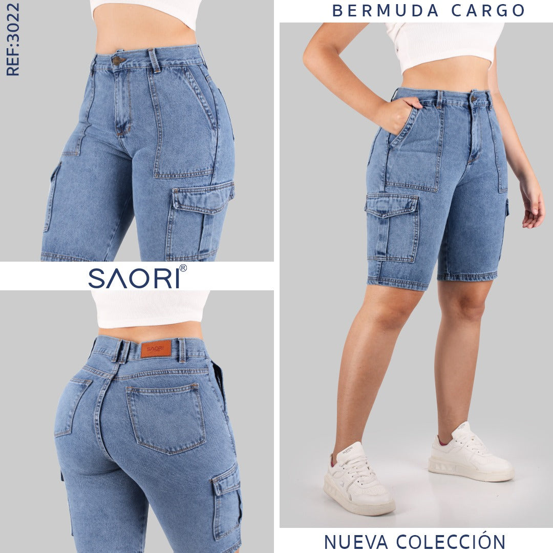 BERMUDA RF 3022 MEDIO HILO CAKI