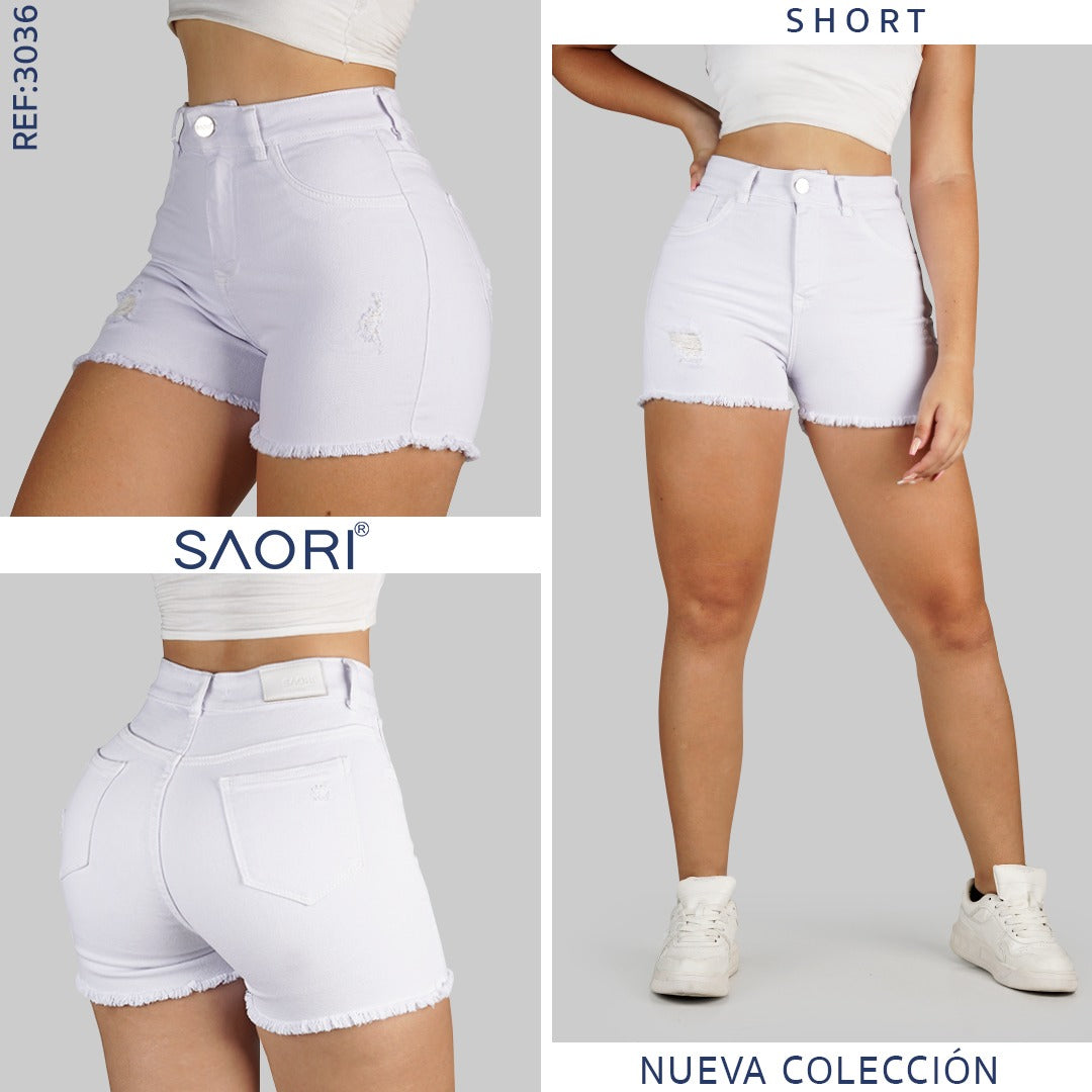 SHORT MUJER REF 3036 BLANCO