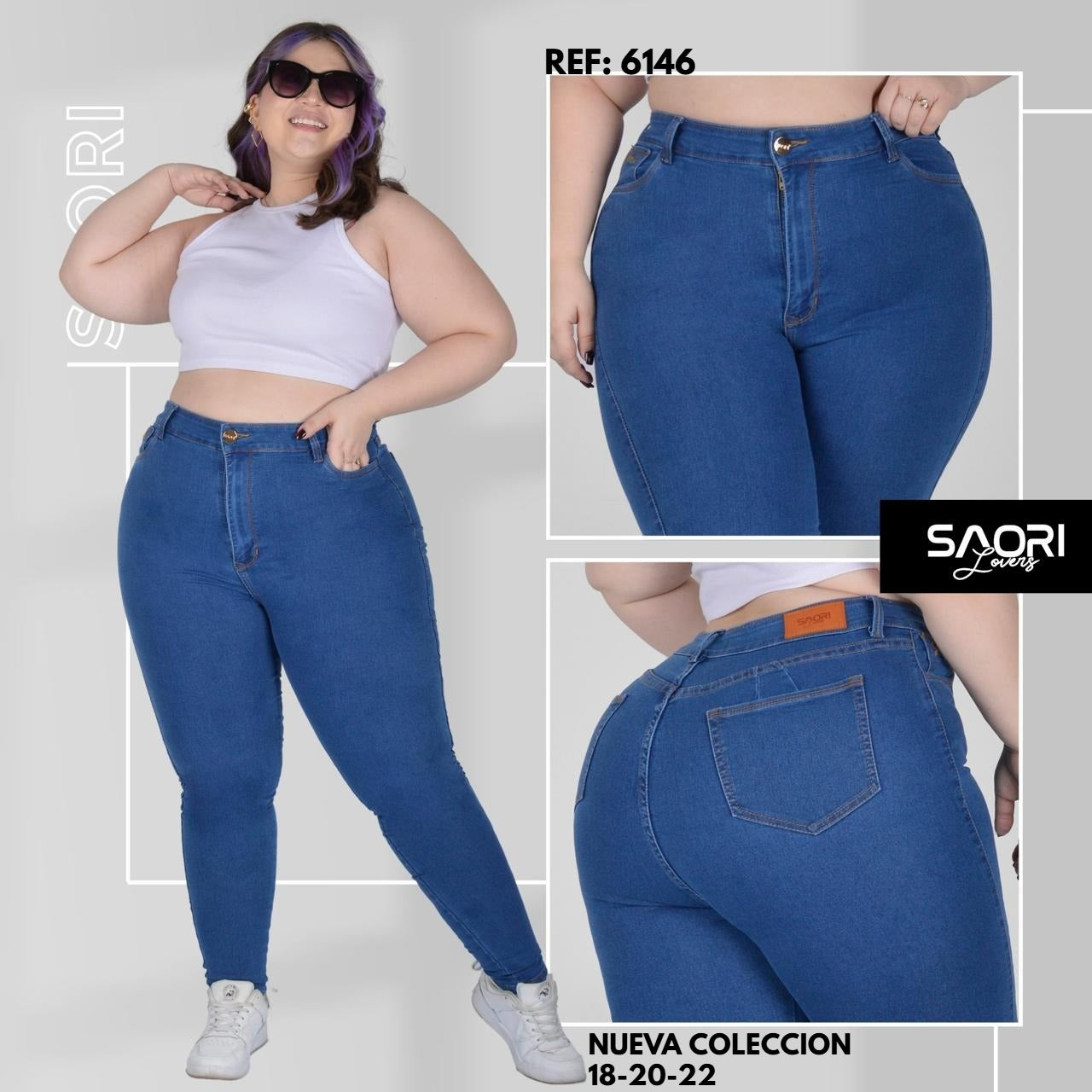 PACK X3 JEANS DAMA PLUS