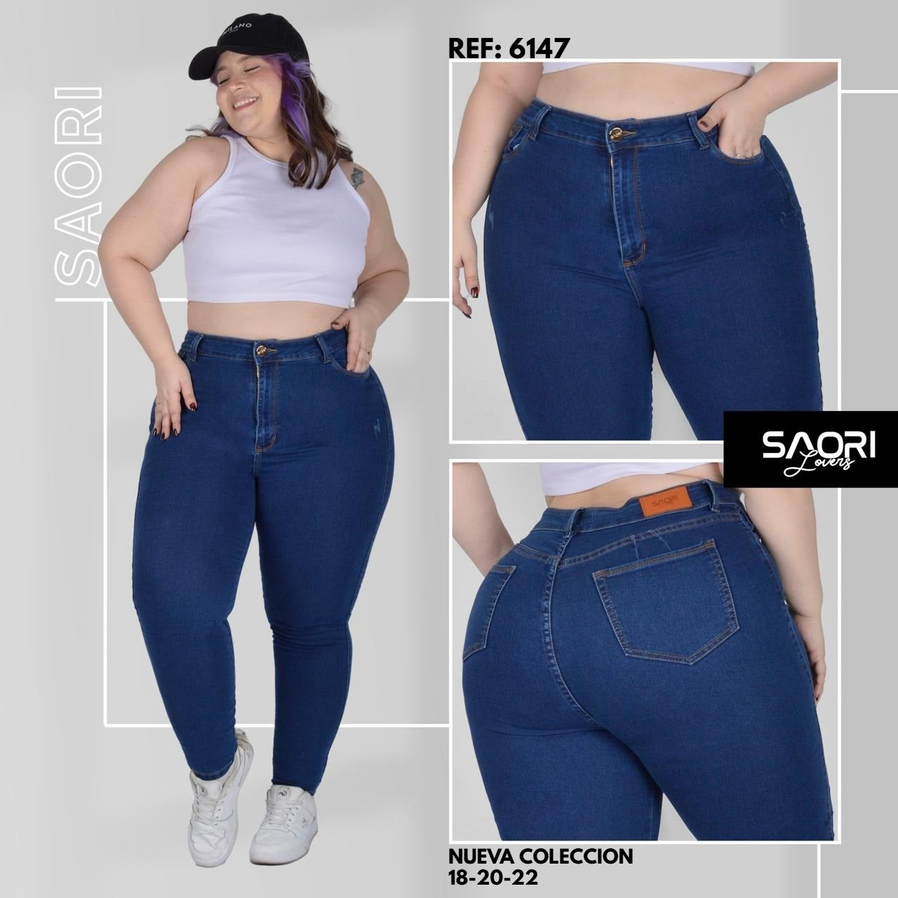 PACK X3 JEANS DAMA PLUS