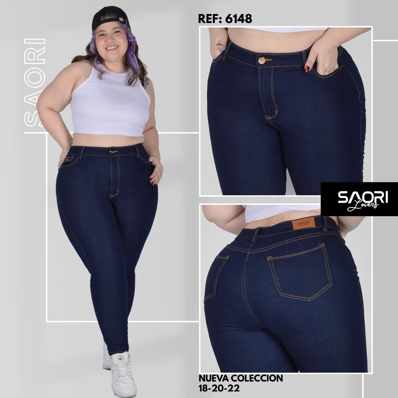 PACK X3 JEANS DAMA PLUS