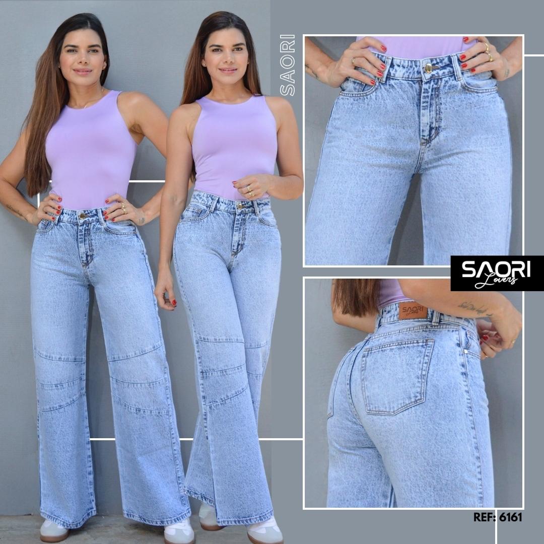 JEANS BOTA ANCHA RIGIDO REF 6161