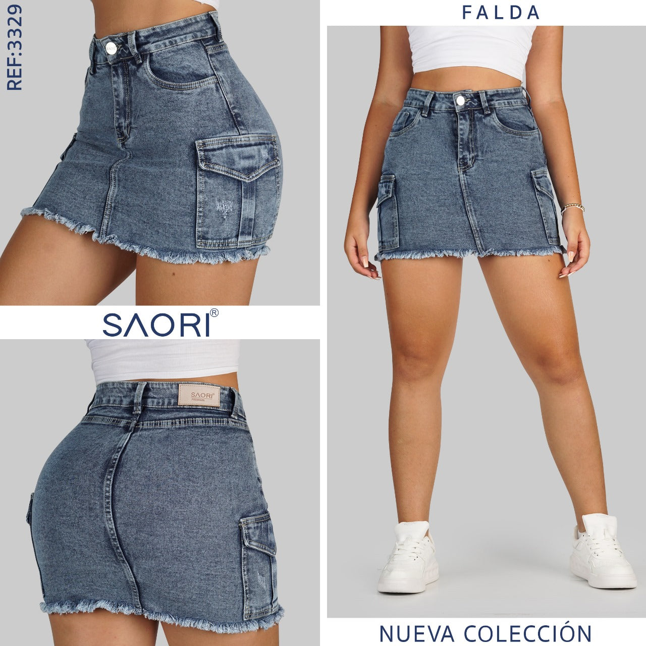 FALDA CARGO RIGIDA TIRO ALTO REF 3329