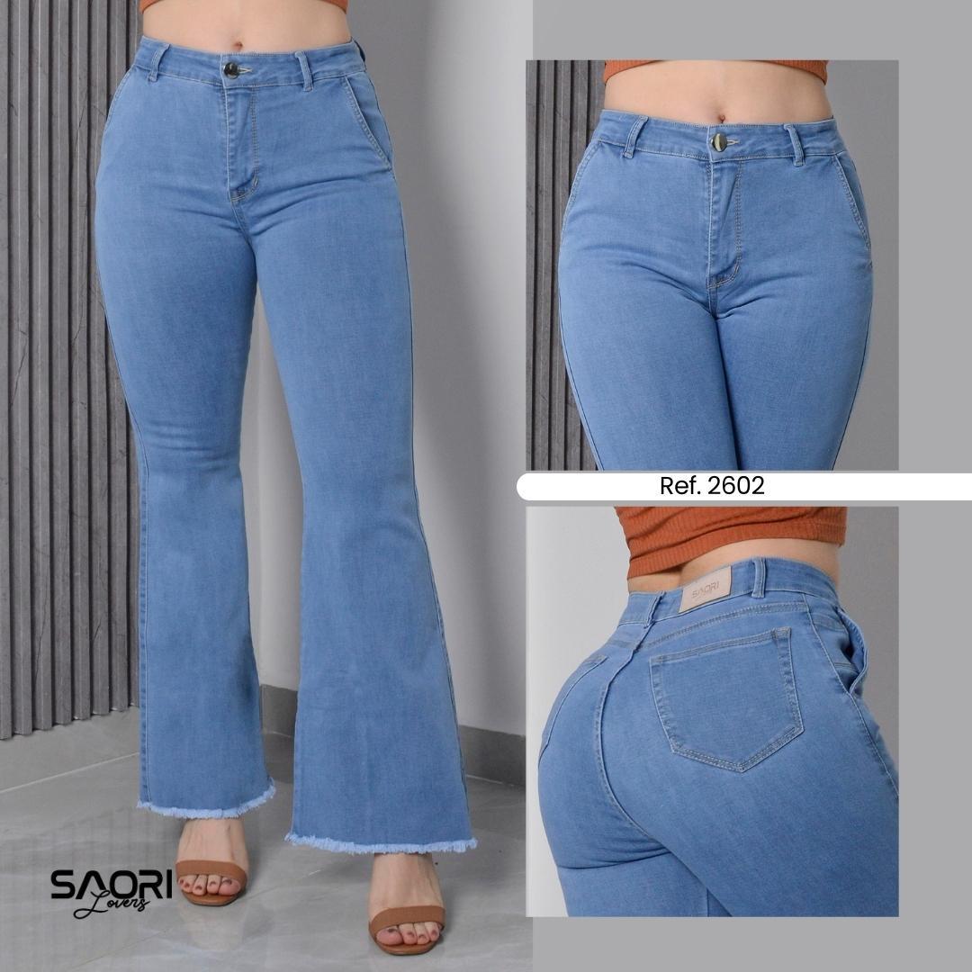 JEANS BOTA ANCHA REF 2602 CLARO