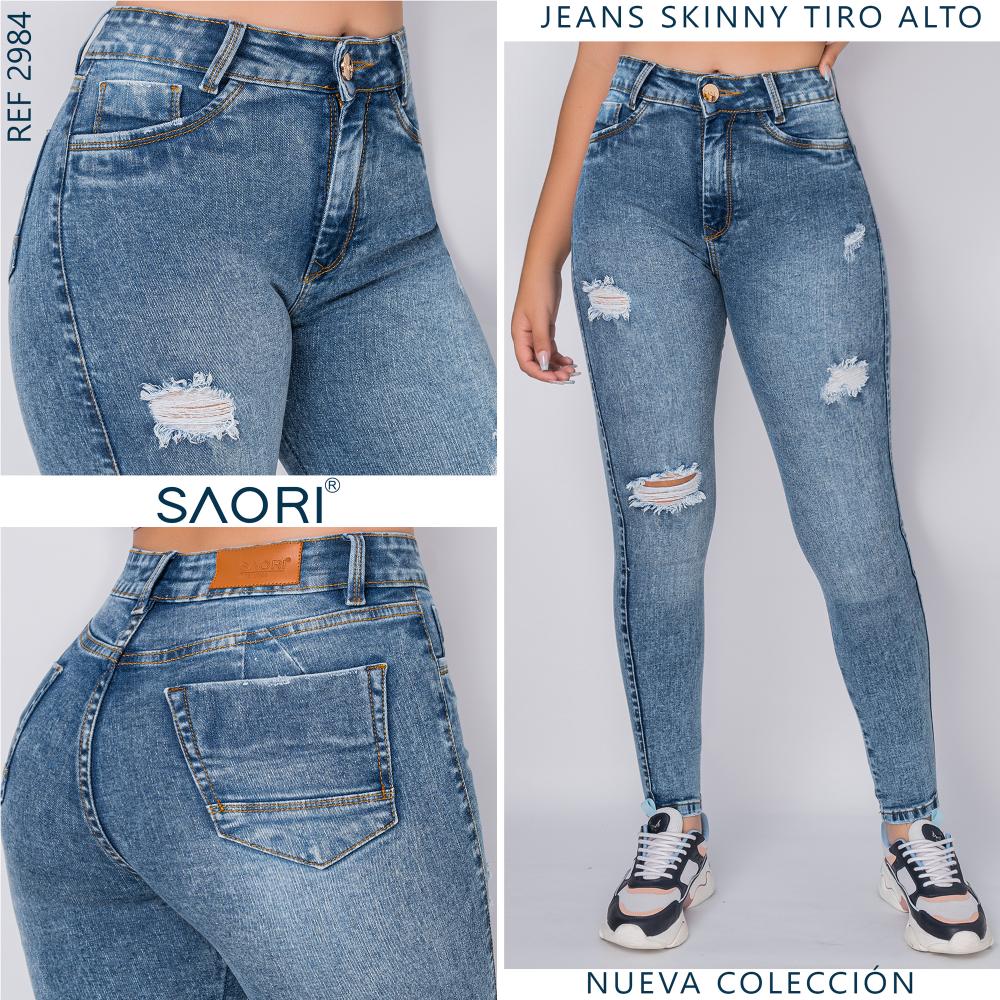 BASEMENT Jeans Skinny Tiro Alto Mujer Basement