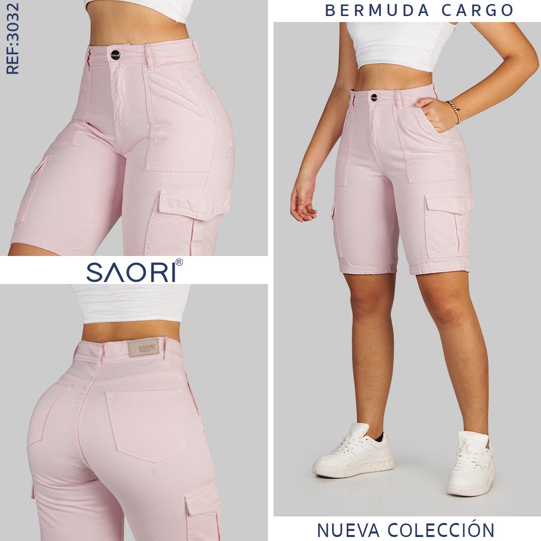 BERMUDA FLARE MUJER REF 3032 ROSADO