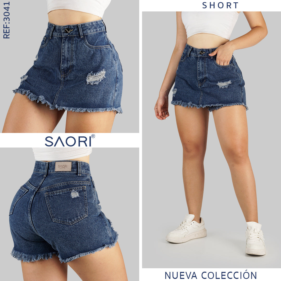 FALDA SHORT TIRO ALTO REF 3041