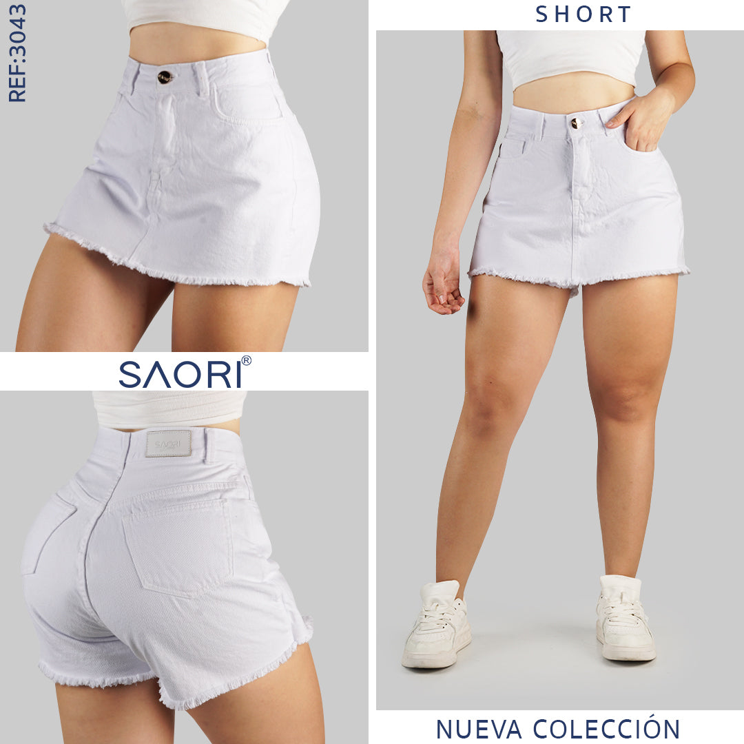 FALDA SHORT TIRO ALTO REF 3043