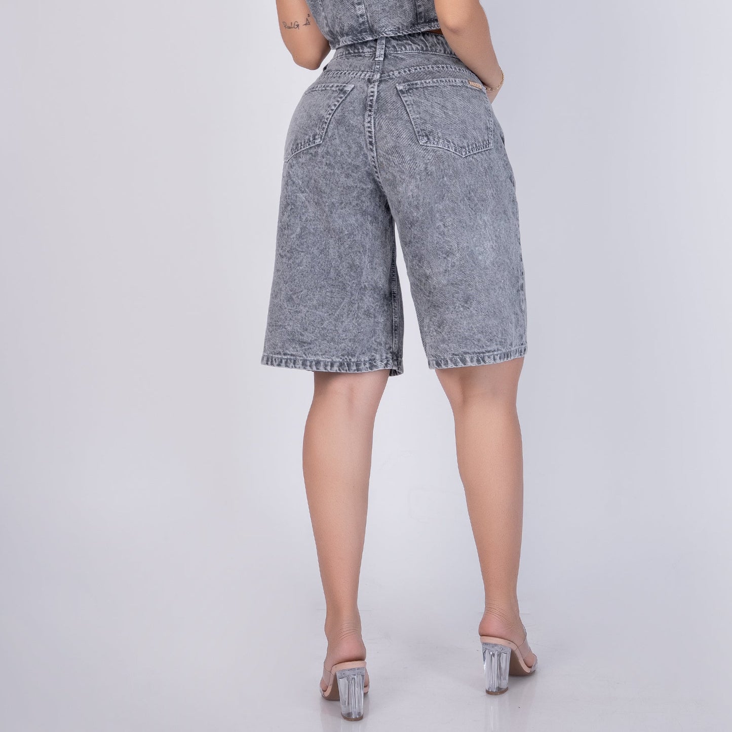 BERMUDA RIGIDA REF 3064-1 Gris Plata