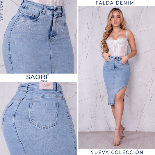 FALDA STRECH TIRO ALTO REF 3338