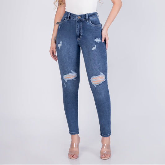 JEANS SKINNY MUJER TIRO ALTO REF 6029