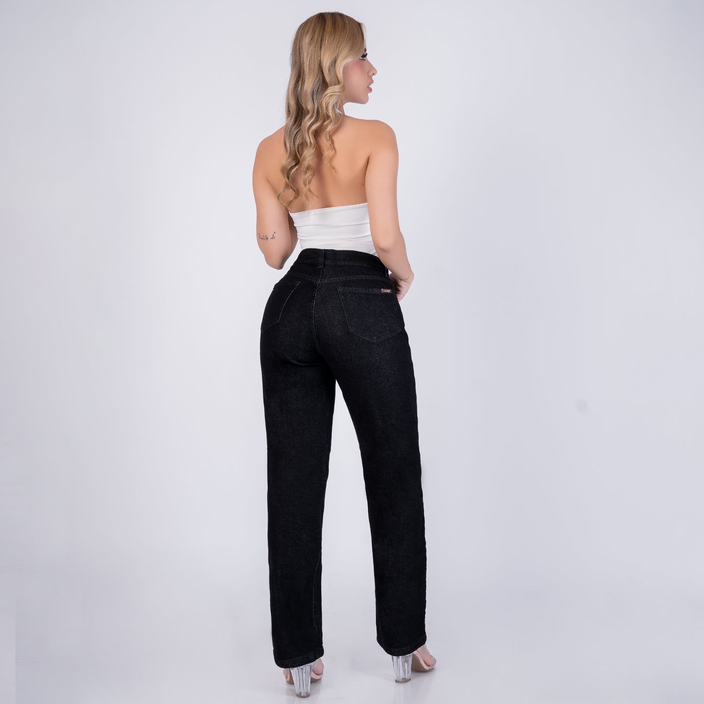 JEANS BOTA RECTA RF 6126 NEGRO