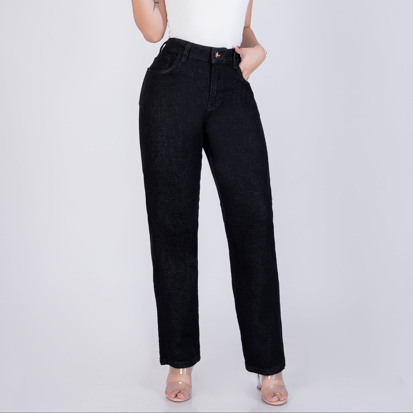 JEANS BOTA RECTA RF 6126 NEGRO