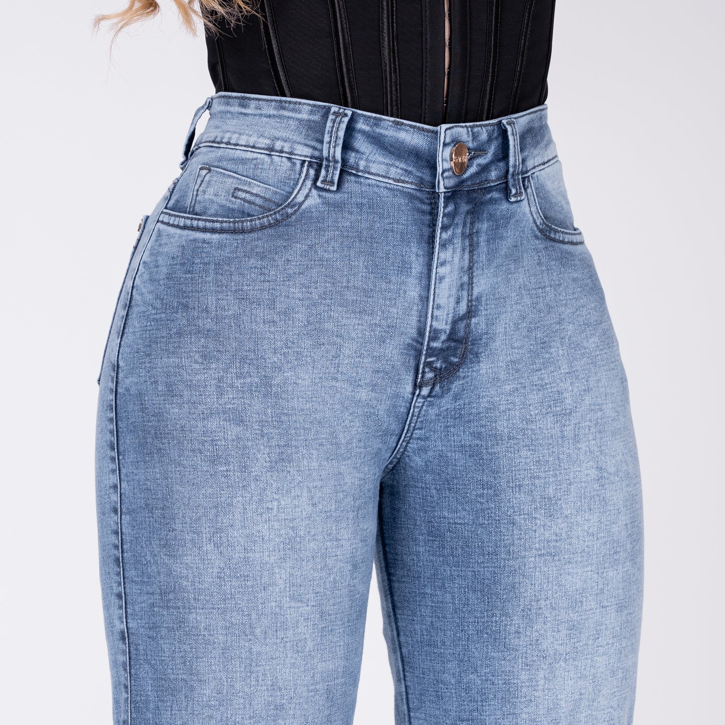 JEANS BOTA RECTA TIRO ALTO REF 6190