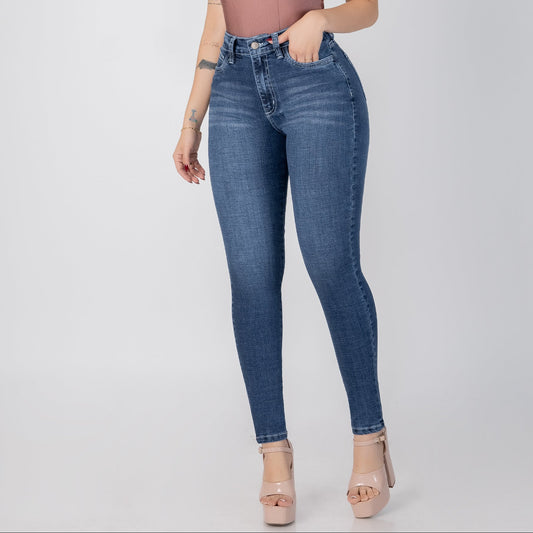 JEANS SKINNY MUJER TIRO ALTO REF 6191