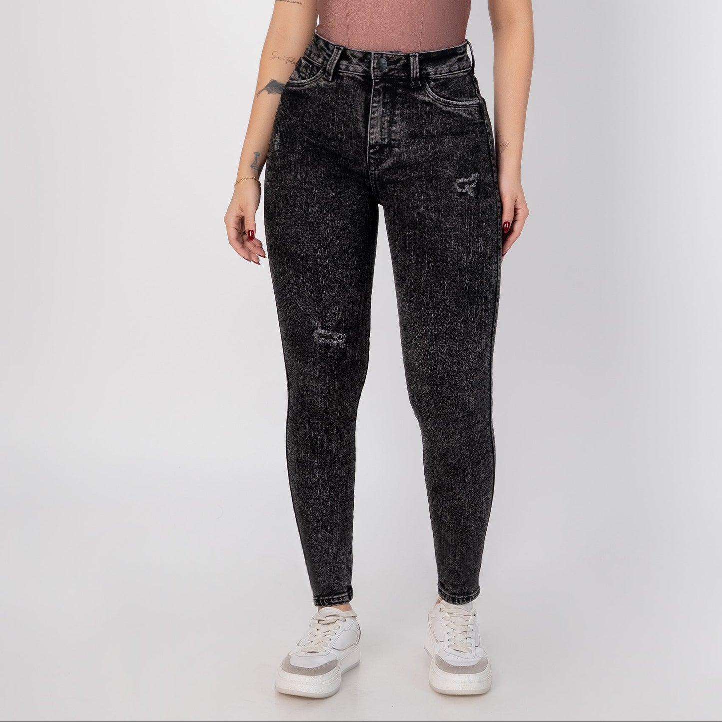 JEANS SKINNY MUJER TIRO ALTO REF 6193