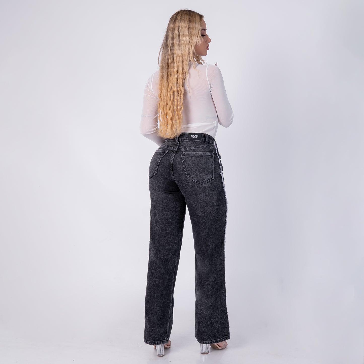 JEANS BOTA RECTA TIRO ALTO REF 6194