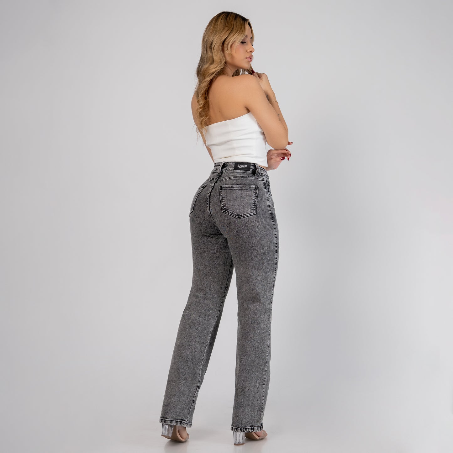 JEANS BOTA RECTA TIRO ALTO REF 6195