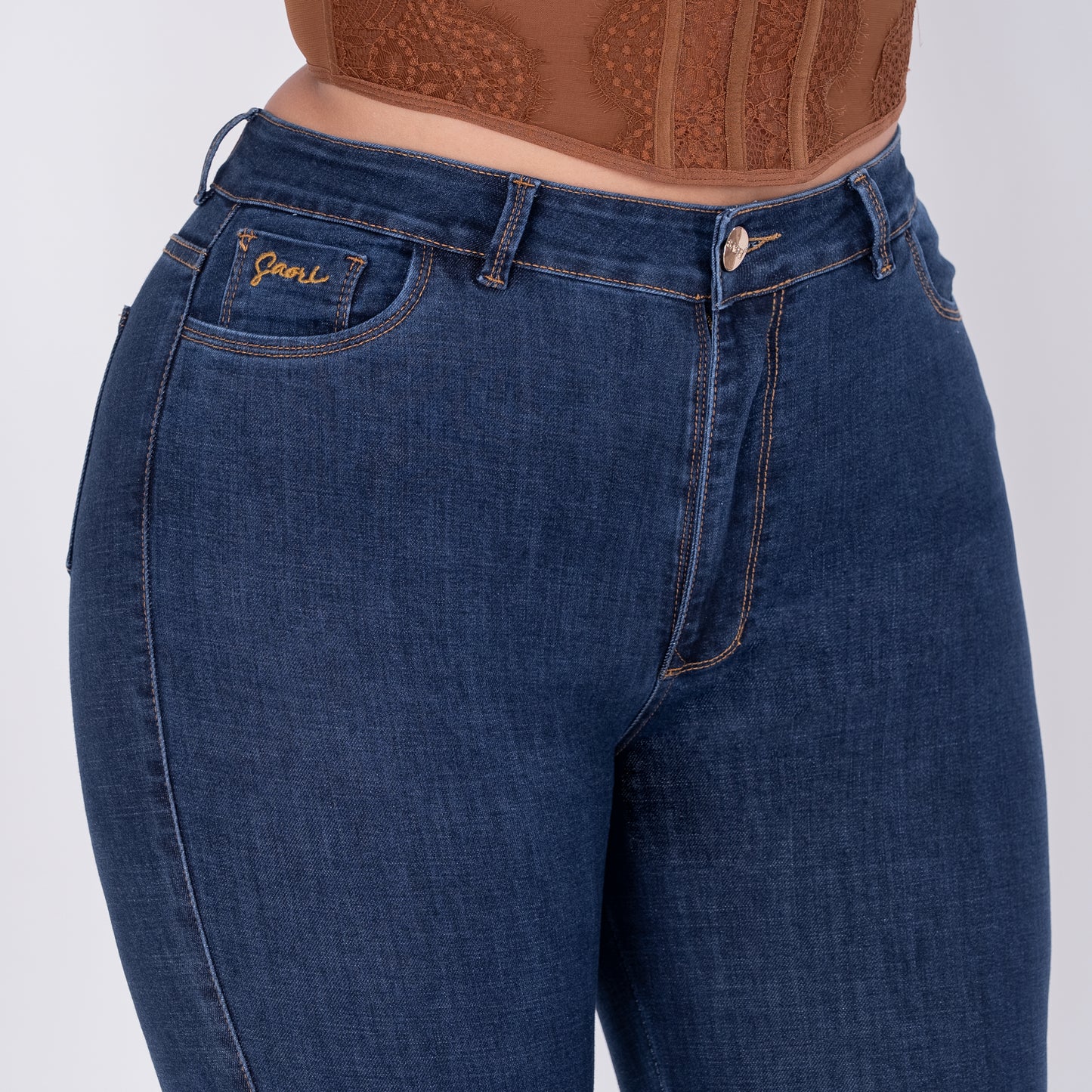JEANS SKINNY TIRO ALTO STRECH  REF 6147 P