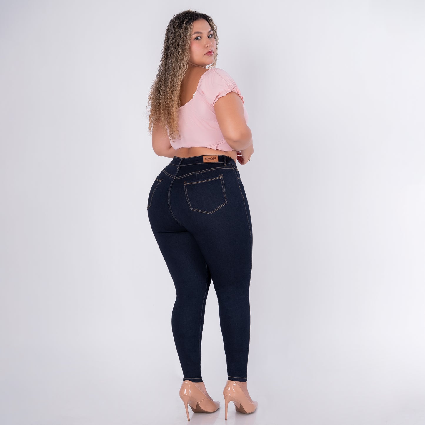 JEANS SKINNY TIRO ALTO STRECH  REF 6148 P