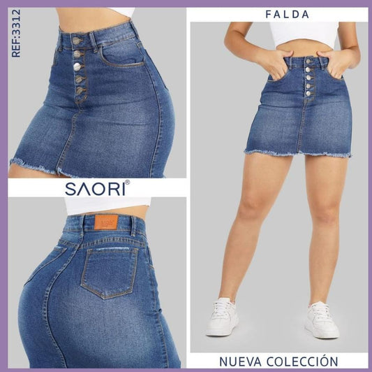 FALDA STRECH TIRO ALTO REF 3312