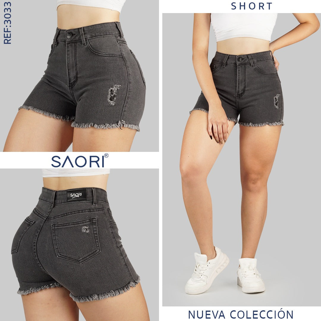 SHORT MUJER REF 3033 GRIS