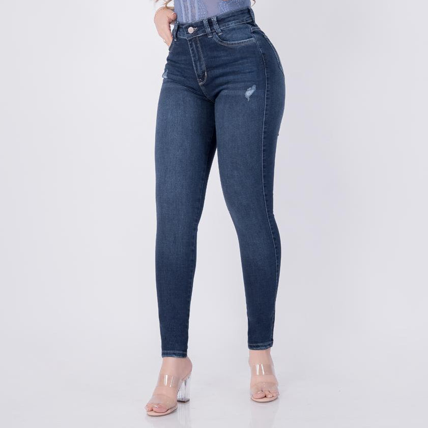 JEANS SKINNY MUJER TIRO ALTO REF 6173