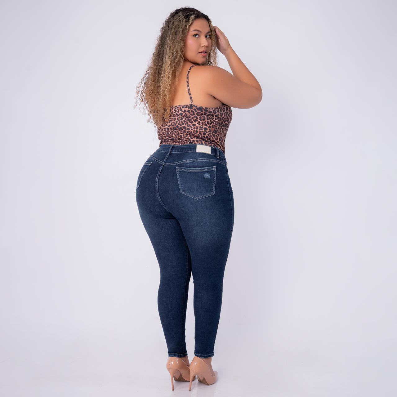 JEANS SKINNY TIRO ALTO STRECH  REF 6174 P