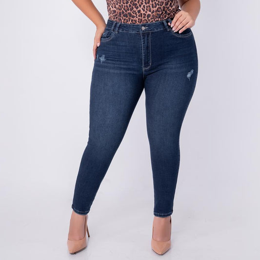 JEANS SKINNY TIRO ALTO STRECH  REF 6174 P