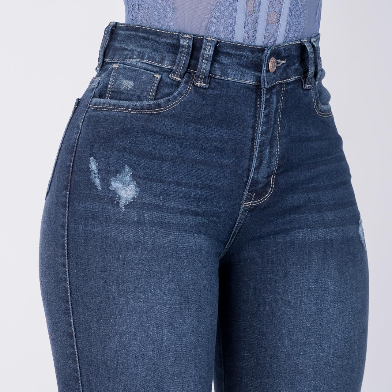 JEANS SKINNY MUJER TIRO ALTO REF 6173