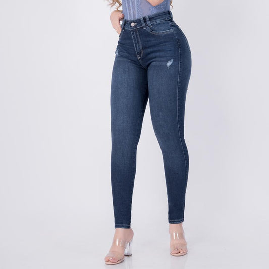 JEANS SKINNY MUJER TIRO ALTO REF 6173
