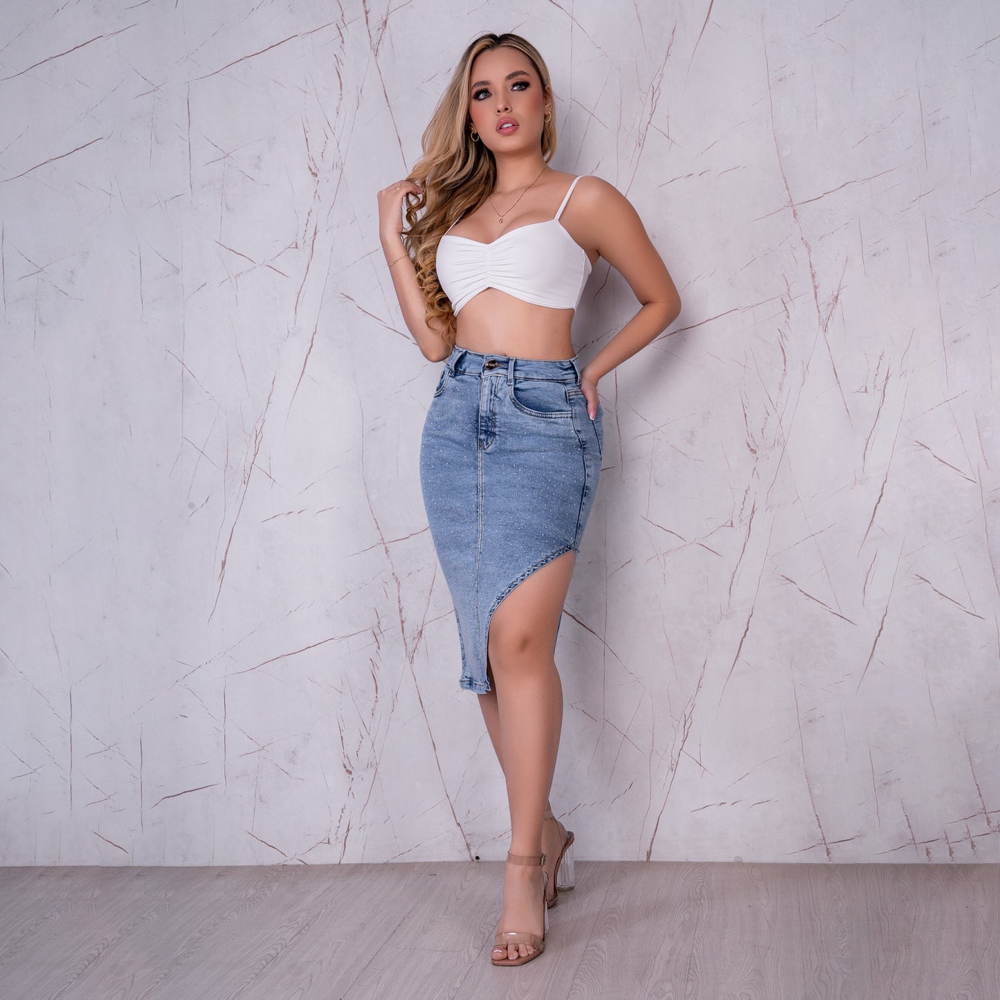 FALDA STRECH TIRO ALTO REF 3337